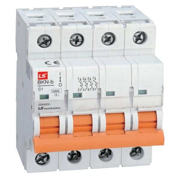 выключатель автоматический модульный 4п (3p+n) b 16а 10ка bkn-b ls electric 061403958b от BTSprom.by