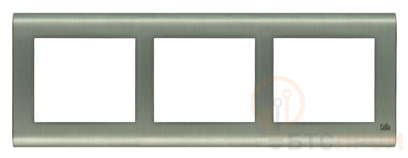 Рамка 3-м горизонт. сатин Cellia Makel 2349703 фото в каталоге от BTSprom.by  Рамка 3-м горизонт. сатин Cellia Makel 2349703 фото в каталоге от BTSprom.by