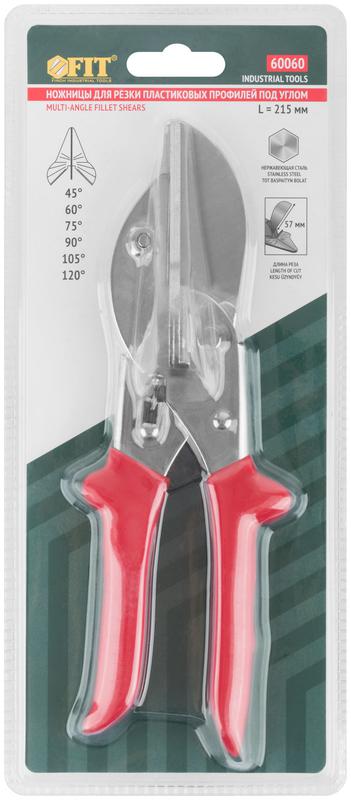 Ножницы для резки пластиковых профилей под углом с наковальней 215мм FIT 60060 фото в каталоге от BTSprom.by