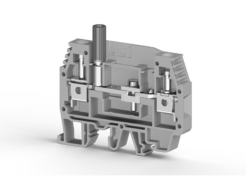 клеммник измерительный с 1-м тест. разъемом 6мм кв. сер. wgo1 klemsan 370593 от BTSprom.by