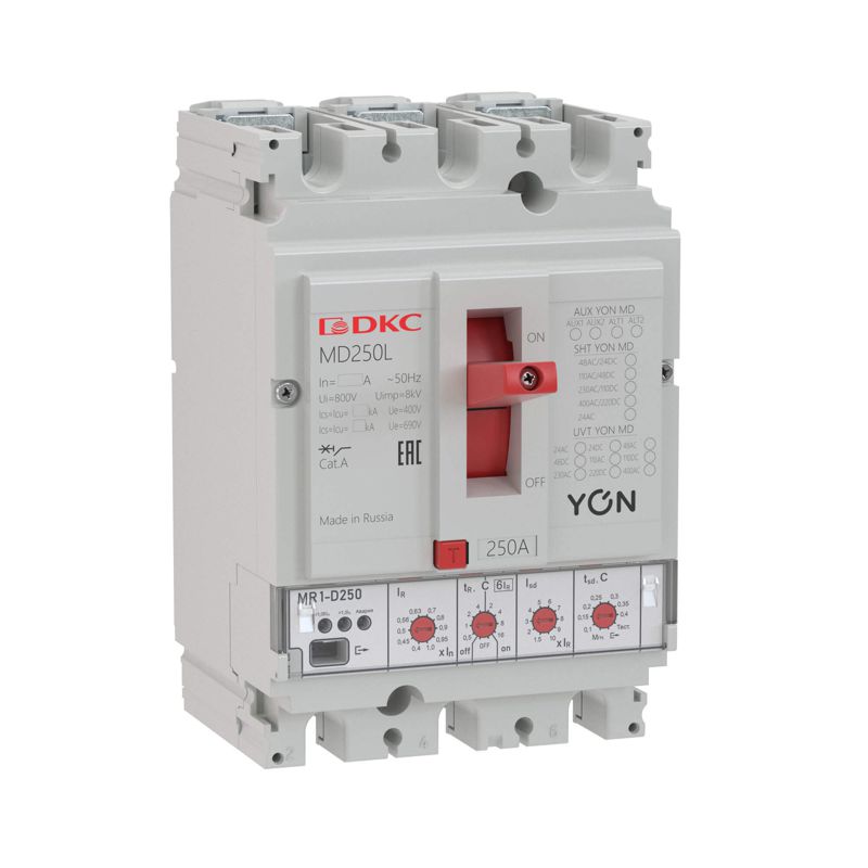  Выключатель автоматический 3п 100А 40кА Ir 0.4…1xIn Isd 1.5…10xIn YON MD100N-MR1 фото в каталоге от BTSprom.by