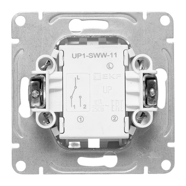  Выключатель проходной 1-кл. СП Эпика механизм бел. EKF UP1-SWW-11 фото в каталоге от BTSprom.by