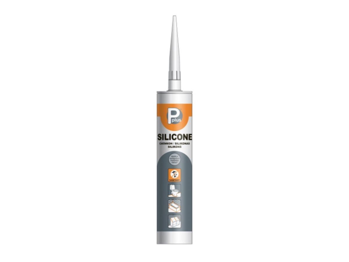 герметик силиконовый санитарный p plus "silicone sanitary" (бел.) 280мл 01-4-1-071 от BTSprom.by