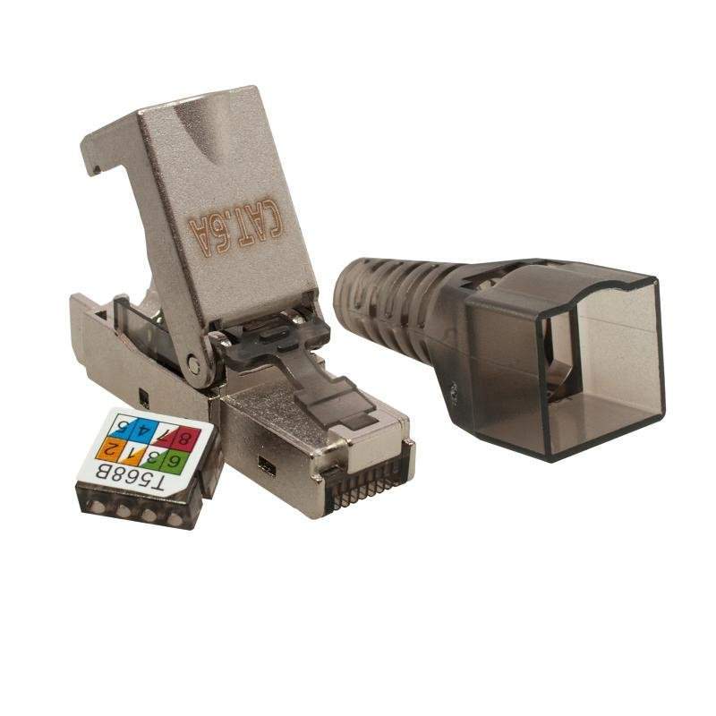 коннектор rj45 (8p8c) stp кат.6a безынструментальный suprlan 10-0240 от BTSprom.by