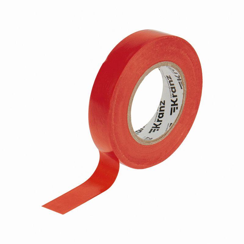  Изолента ПВХ 0.13х15мм 25м красная (уп.5шт) Kranz KR-09-2104 фото в каталоге от BTSprom.by