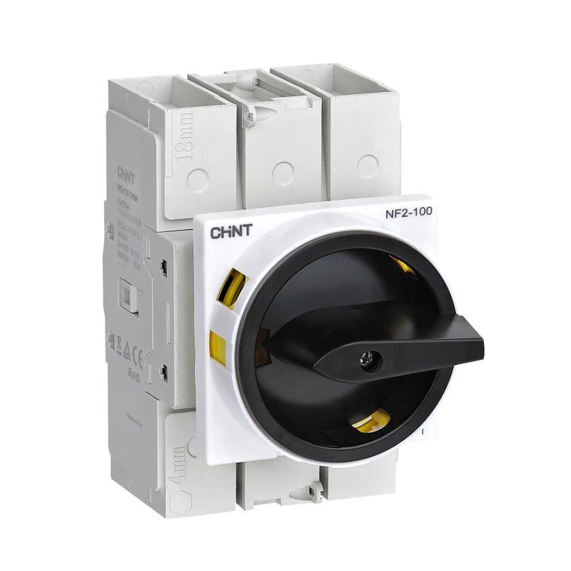 выключатель-разъединитель nf2-40/3hbr дверного монтажа черн. ручка с замком (r) chint 324124 от BTSprom.by