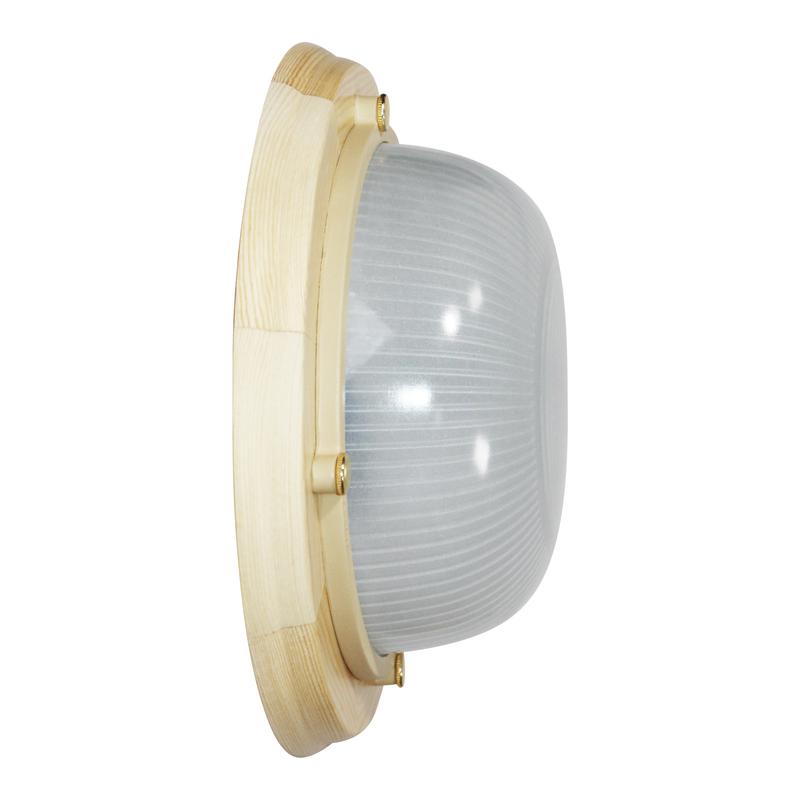  Светильник НПП 03-60-013 "Самарканд" 1301 60Вт E27 IP65 кругл. малый матов./корпус дерево сосна (инд. упак.) Элетех 1005500976 фото в каталоге от BTSprom.by