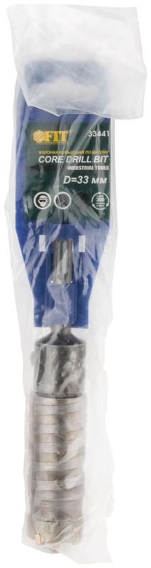  Коронка кольцевая по бетону 33мм хвостовик 110мм в сборе FIT 33441 фото в каталоге от BTSprom.by