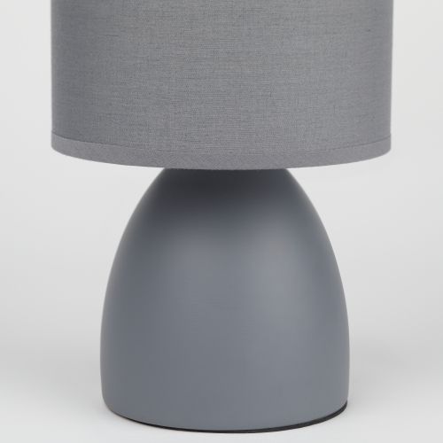  Лампа настольная Nadine 7042-501 1хE14 40Вт керамика сер. с абажуром Rivoli Б0053454 фото в каталоге от BTSprom.by