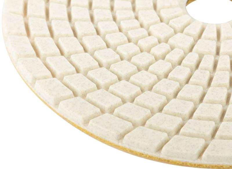  Круг шлифовальный алмазный гибкий АГШК (липучка) влажное шлифование 125мм Р 100 FIT 39882 фото в каталоге от BTSprom.by