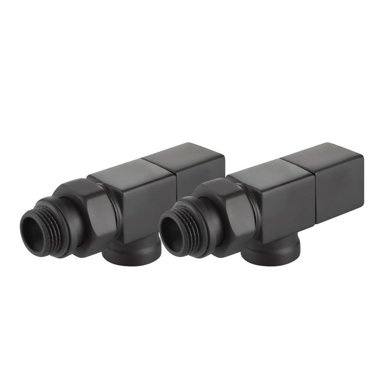  Набор дизайн-вентилей CUBE осевой 1/2дюйм черн. Royal Thermo НС-1422573 фото в каталоге от BTSprom.by