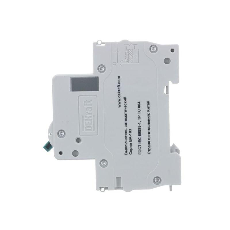  Выключатель автоматический модульный 1п C 40А 6кА ВА-103 DEKraft 12277DEK фото в каталоге от BTSprom.by