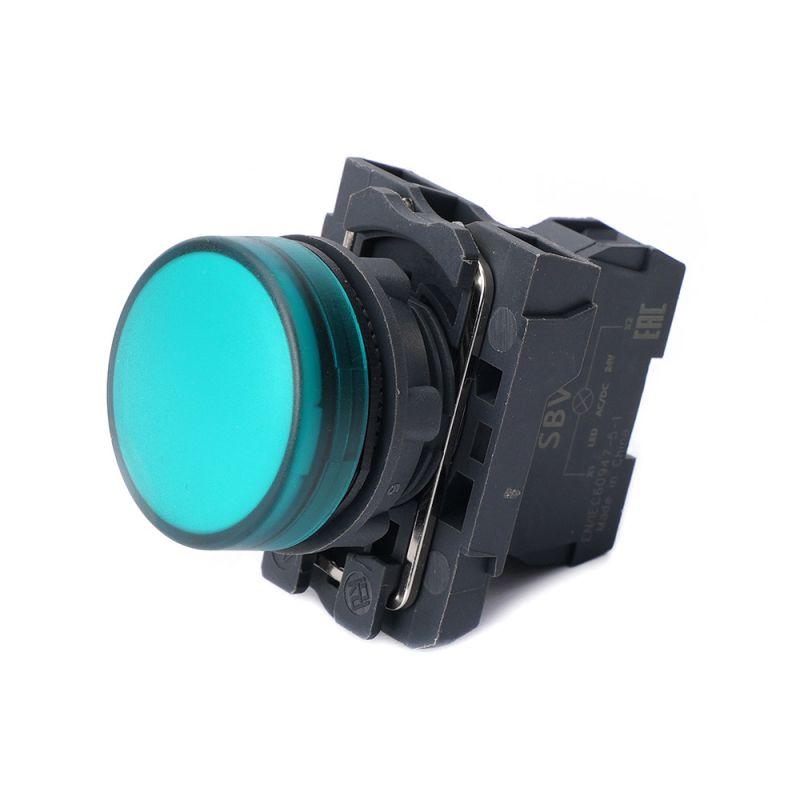 лампа светосигнальная sb5 d22мм 230-240в ac зел. в сборе se sb5avm3 от BTSprom.by