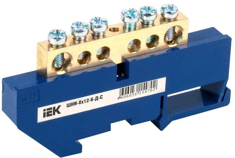 шина нулевая на din-изол. шни-8х12-6-д-с iek ynn10-812-6d-k07 от BTSprom.by