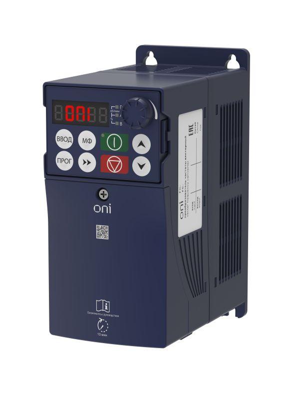 преобразователь частоты fc-230 3ф 380в 0.75квт 2.5а встроен. тормозной модуль oni fc-230-33-0075t от BTSprom.by