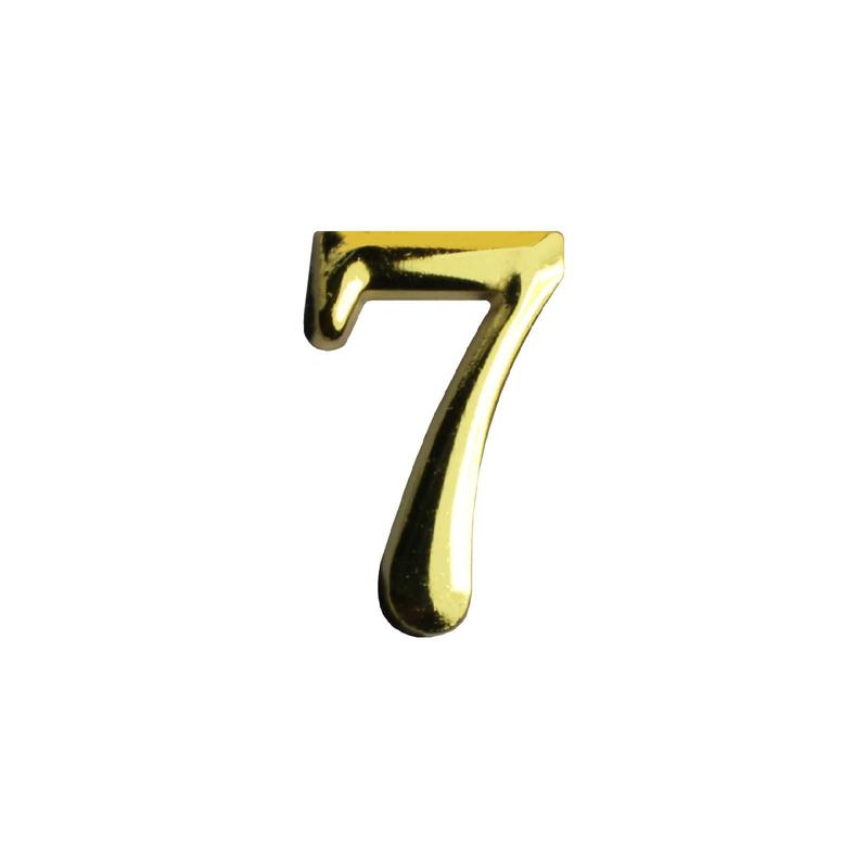 цифра дверная "7" на клеевой основе золото аллюр 5077 от BTSprom.by