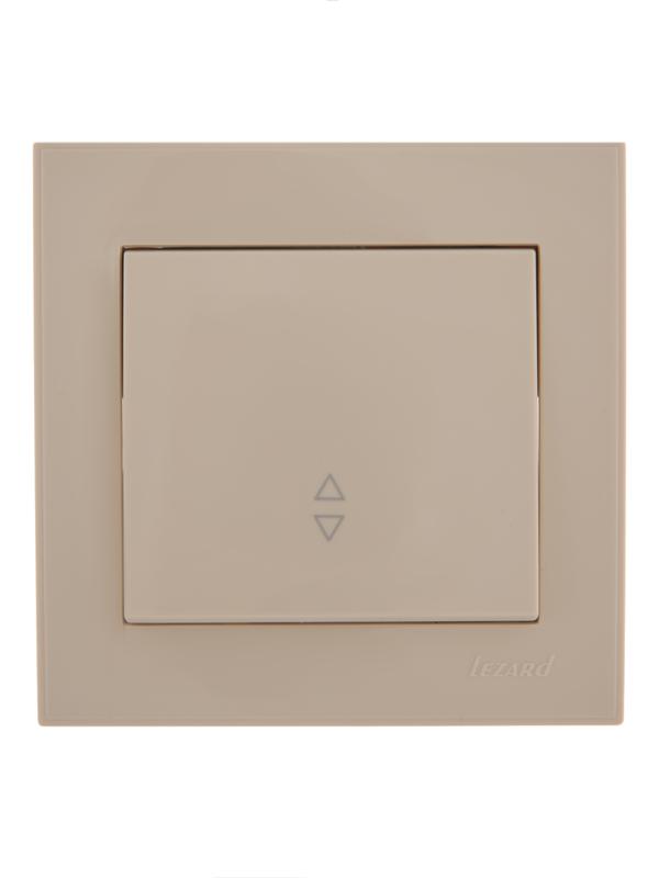 переключатель проходной 1-кл. сп rain ip20 крем. lezard 703-0303-105 от BTSprom.by