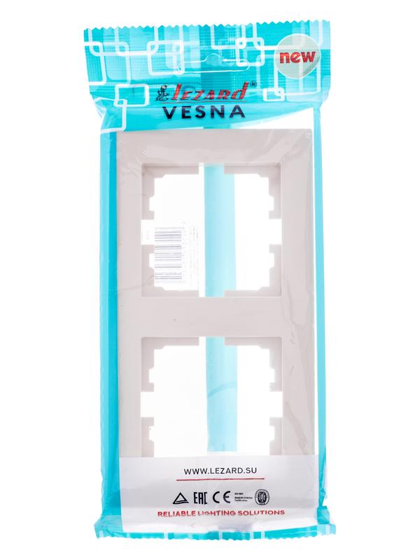 рамка 2-местн. вертик. vesna кремов. lezard 742-0300-152 от BTSprom.by рамка 2-местн. вертик. vesna кремов. lezard 742-0300-152 от BTSprom.by