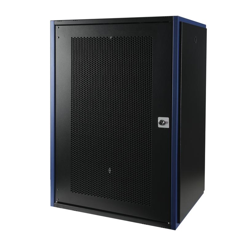 шкаф настенный 19дюйм 18u 600х450 дверь перфорир. черн. datarex dr-620411 от BTSprom.by