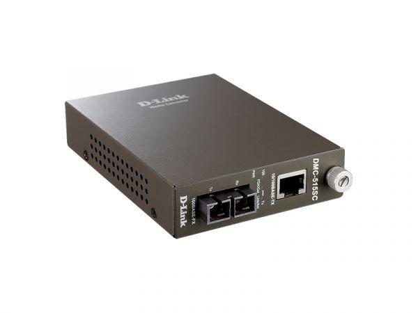 медиаконвертер dmc-515sc/d7a (1 порт 10/100base-tx + 1 порт 100base-fx; разъем sc для одномод. оптич. кабеля (до 15км) d-link 140759 от BTSprom.by