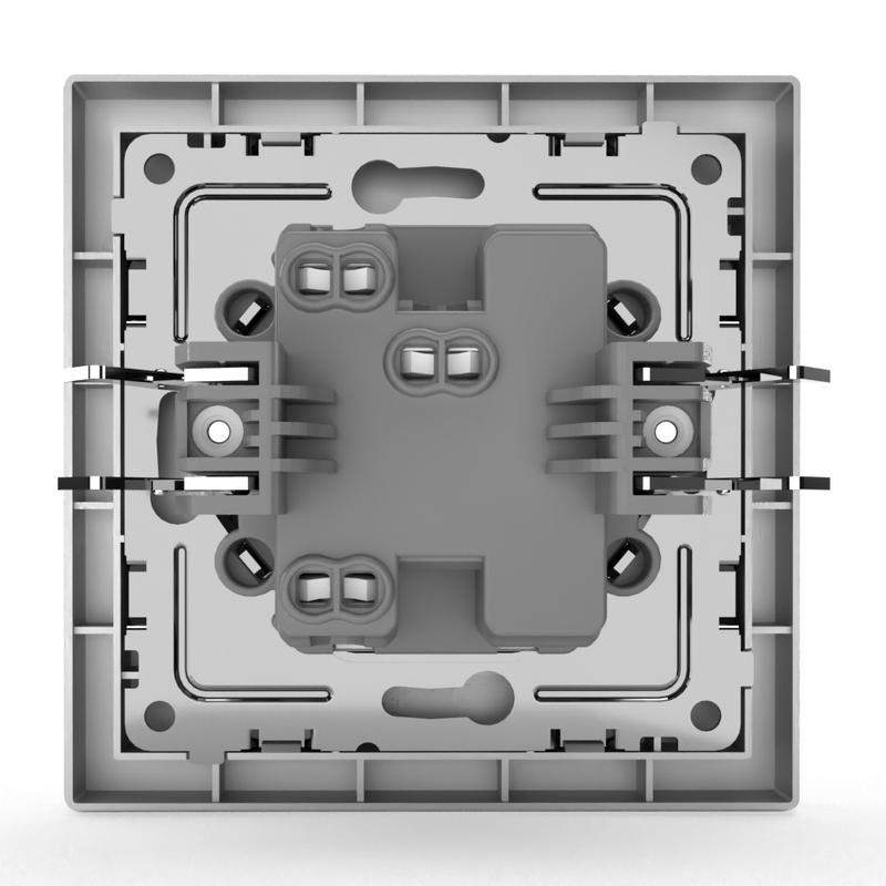 выключатель 1-кл. сп pixel 10а ip20 в сборе алюм. tokov electric tke-px-v1f-c03 от BTSprom.by