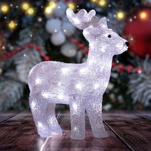 фигура акриловая "олень" eniof - 15 50 led 10 мерцающих led 31х13х37см ip20 эра б0051953 от BTSprom.by
