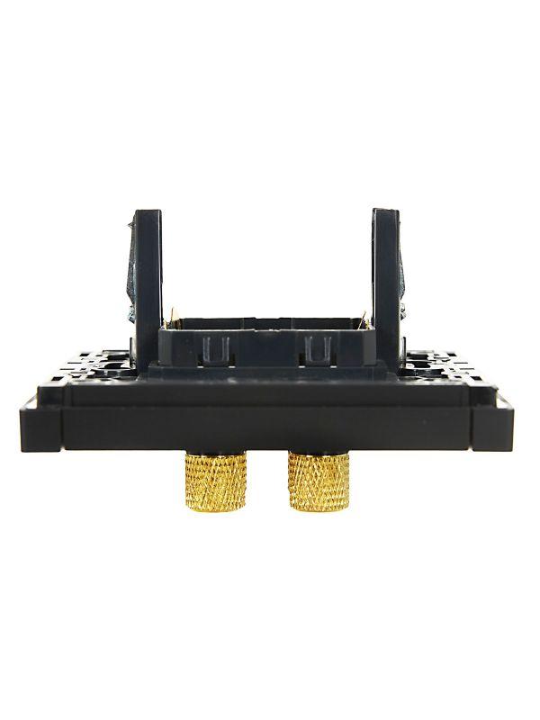  Аудиорозетка 4-м FORTE&PIANO FP139 черн. IEK FP-S40-K02 фото в каталоге от BTSprom.by