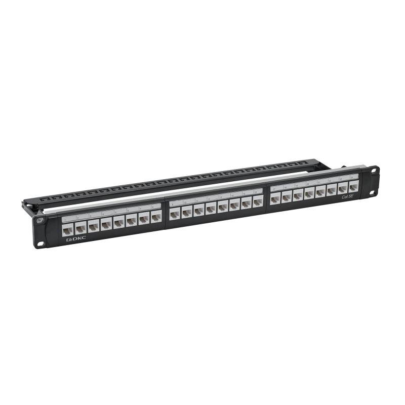 патч-панель 19дюйм 1ucat5e 24 модуля rj45 неэкранированная dkc rn5ppu24 от BTSprom.by