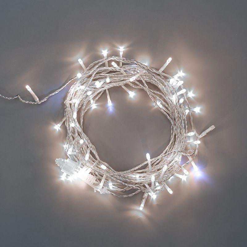 гирлянда светодиодная "нить" 20м 150led бел. 3.4вт 230в ip44 эффект мерцания провод прозр. neon-night 305-565 от BTSprom.by