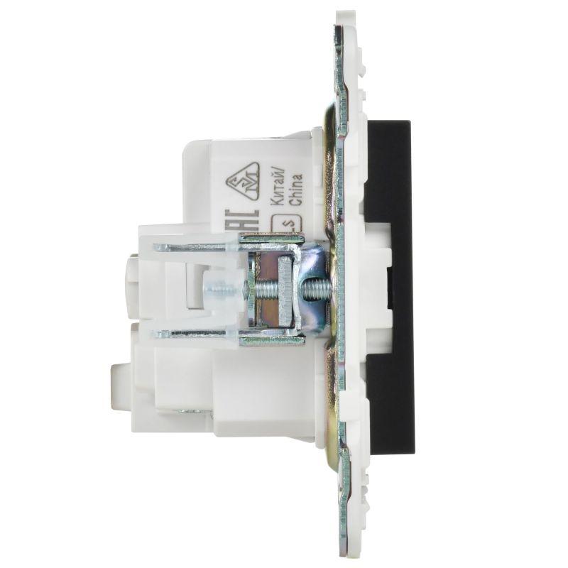  Розетка SKANDY 16А с заземл. защ. шторки SK-R04Bl черн. IEK SK-R14-16-K02 фото в каталоге от BTSprom.by