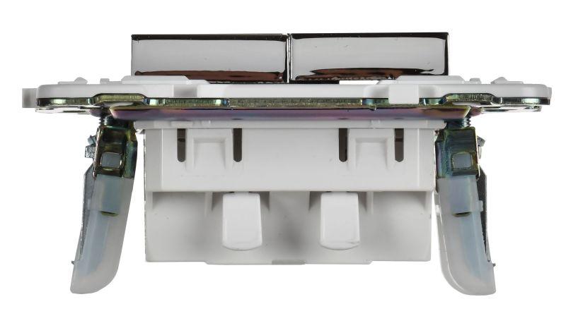  Выключатель 2-кл. SKANDY 10А SK-V04N никель IEK SK-V20-0-10-K50 фото в каталоге от BTSprom.by