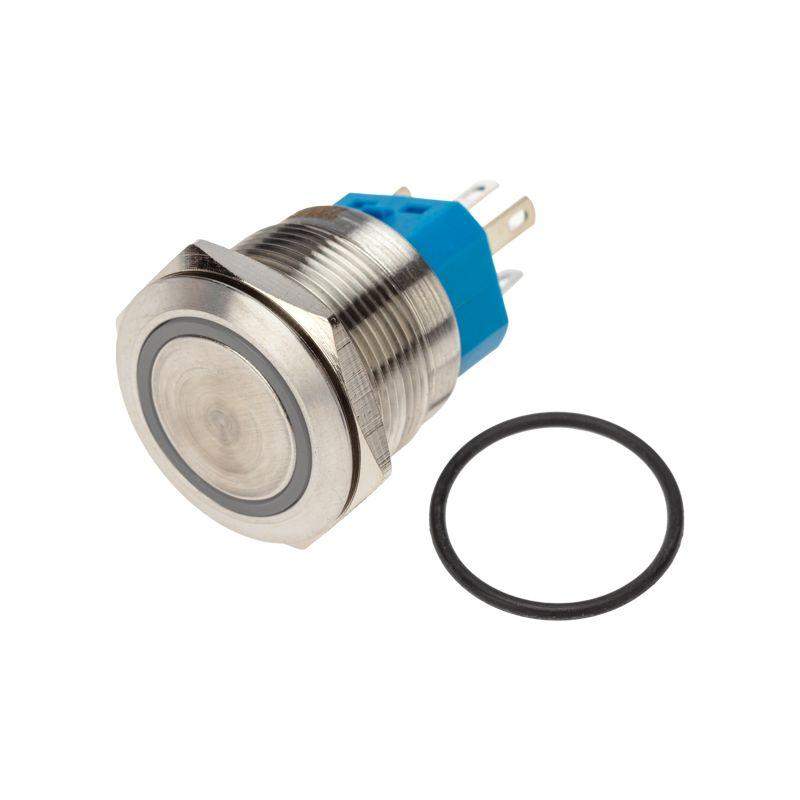 Кнопка антивандальная d22 250В без фикс. (5с) OFF-(ON)/ON-(OFF) подсветка зел. Rexant 36-3533 фото в каталоге от BTSprom.by  Кнопка антивандальная d22 250В без фикс. (5с) OFF-(ON)/ON-(OFF) подсветка зел. Rexant 36-3533 фото в каталоге от BTSprom.by