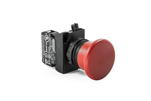 кнопка "грибок" без фиксации красн. emas cp200mk от BTSprom.by