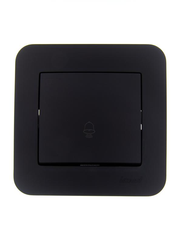 кнопка звонка 1-кл.сп asti 10а ip20 в сборе черн. бархат lezard 7081-4242-103 от BTSprom.by