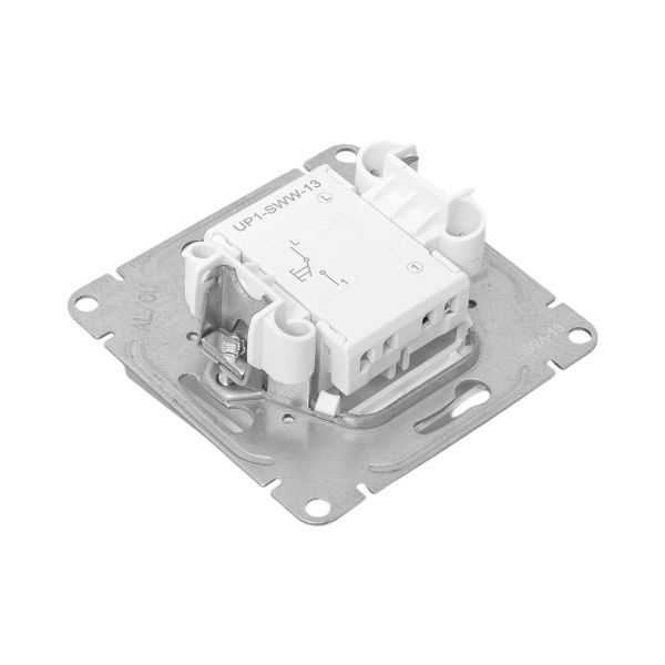  Выключатель кнопочный 1-кл. СП Эпика механизм алюм. EKF UP1-SWA-13 фото в каталоге от BTSprom.by