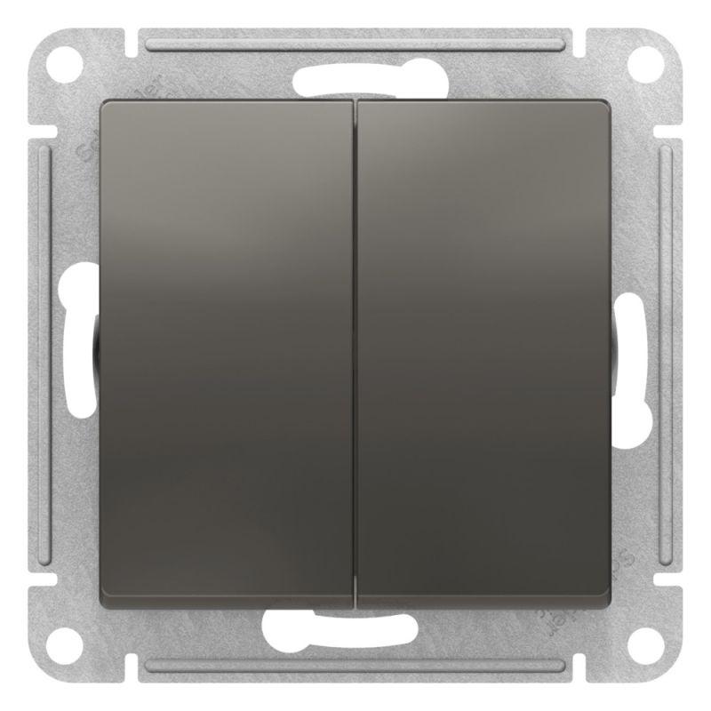 переключатель перекрестный 2-кл. atlasdesign 2хсх.7 10ах механизм сталь se atn000973 от BTSprom.by