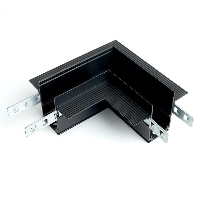 соединитель угловой для низковольтного встраиваемого шинопровода черн. ld2004 feron 41980 от BTSprom.by