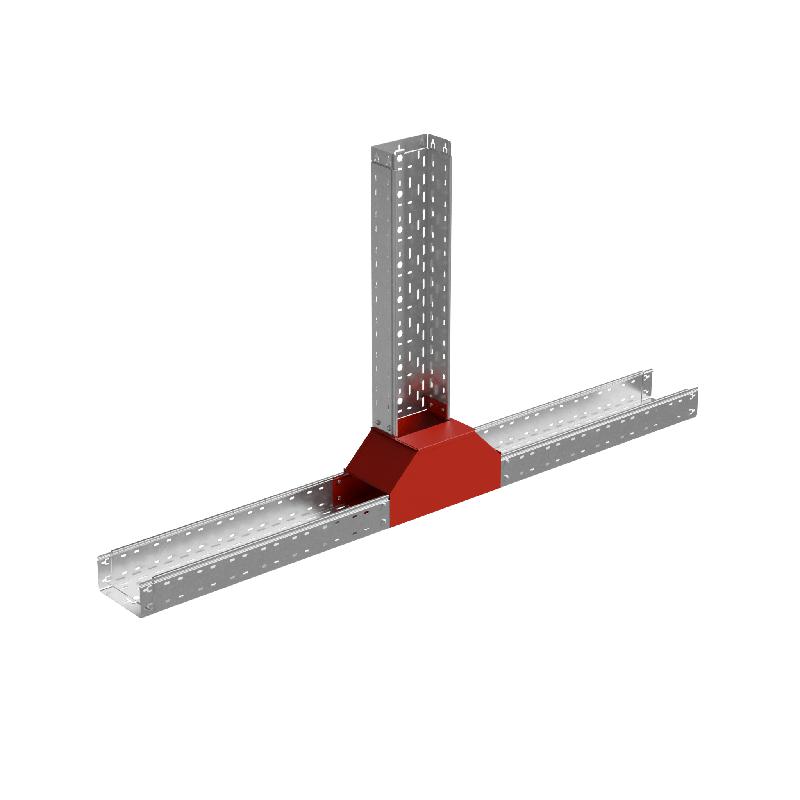 Отвод для лотка Т-образ. вертикал. 80х150мм вверх с разворотом трассы на 90град. "ПЛЮС" HD85 КМ PL18221 фото в каталоге от BTSprom.by