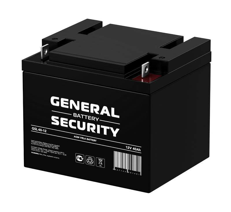 аккумулятор 12в 40а.ч general security gsl40-12 от BTSprom.by