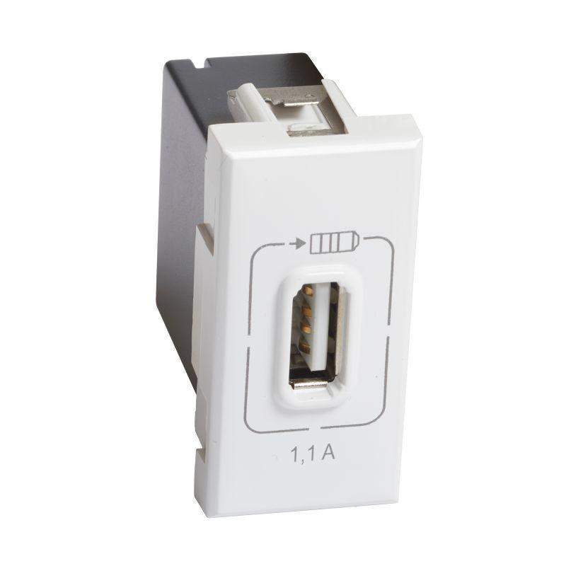 розетка usb axolute 1мод. 1.1а 230/5в бел. leg btc hd4285c1 от BTSprom.by