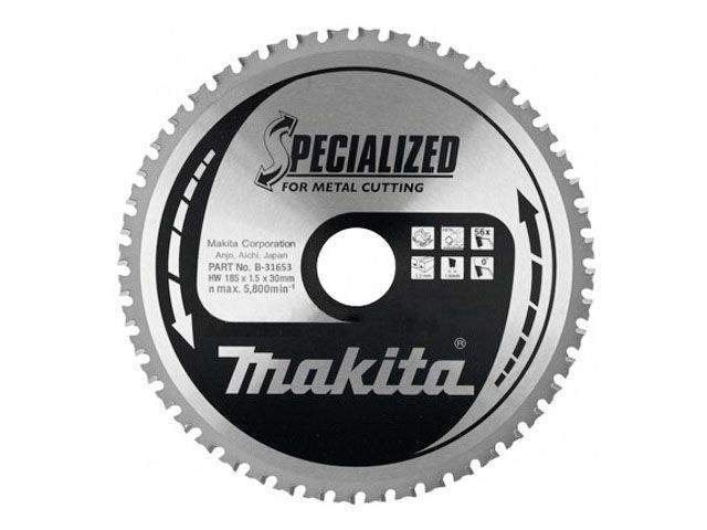 диск пильный 185х30 мм 56 зуб. по металлу makita b-31653 от BTSprom.by