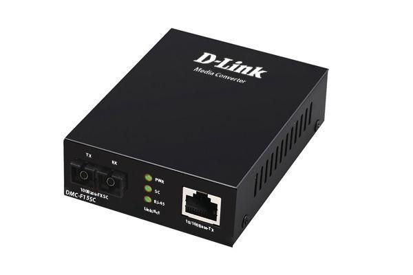 медиаконвертер dmc-f15sc/b1a (100base-tx по витой паре в 100base-fx по одномодовому волокну (15км sc) d-link 1243223 от BTSprom.by