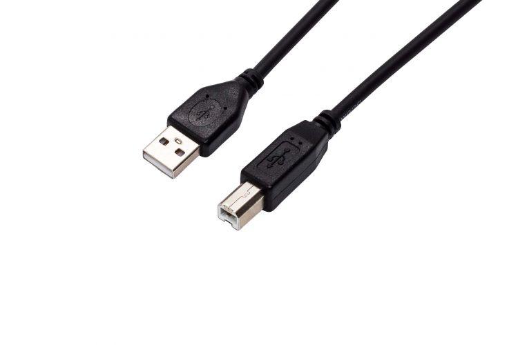 кабель usb 2.0 pro разъемы: usb a (m) - usb b (m) 1м черн. filum fl-cpro-u2-am-bm-1m от BTSprom.by