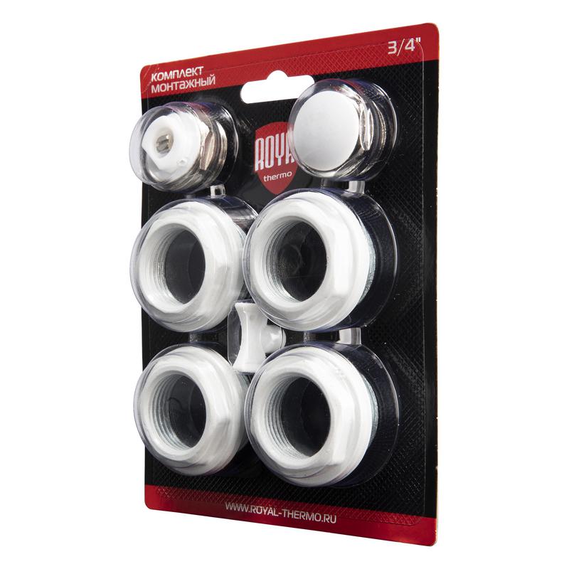  Комплект монтажный 1дюймх3/4дюйм бел. Royal Thermo НС-1614213 фото в каталоге от BTSprom.by