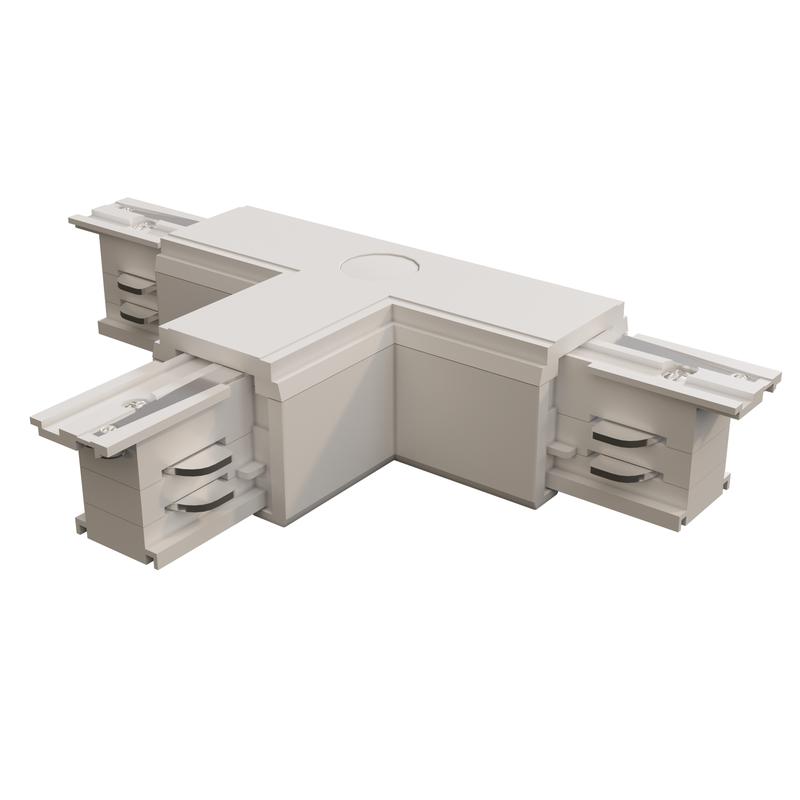  Коннектор Т-образный прав. Trinity бел. Voltega TRA-VGL005CT-31W-R фото в каталоге от BTSprom.by