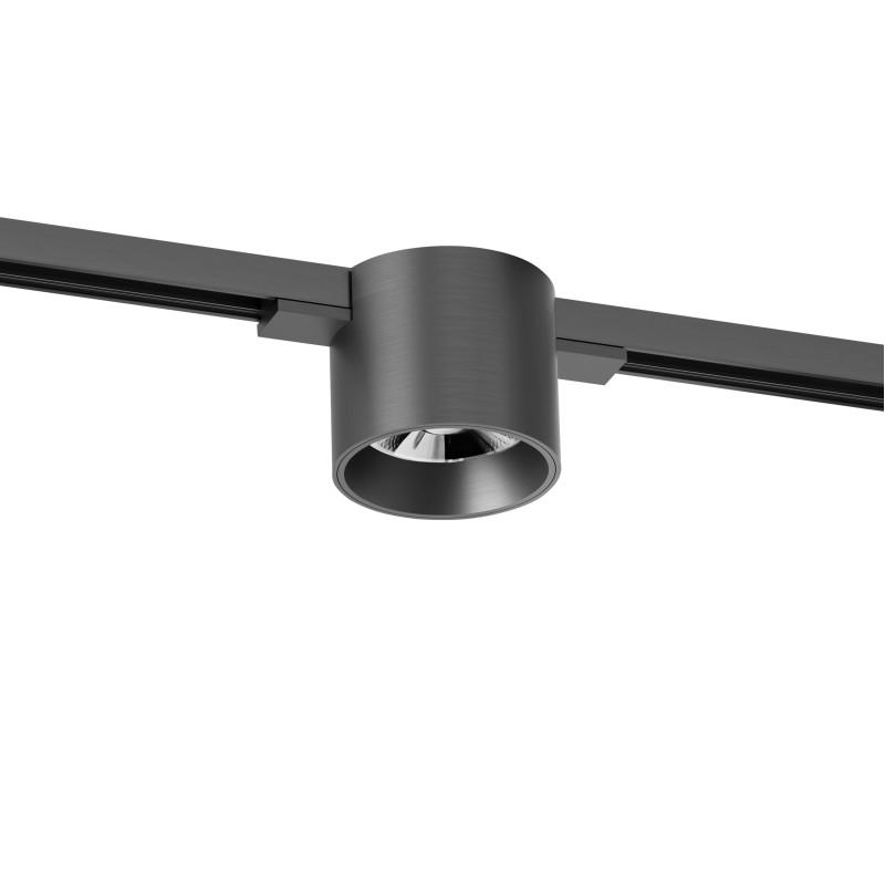 светильник для трека shine spot со светодиодом d70хh60 48в dc 8вт ra=90 3000к ip20 темный никель алюм. denkirs dk5743-dn от BTSprom.by