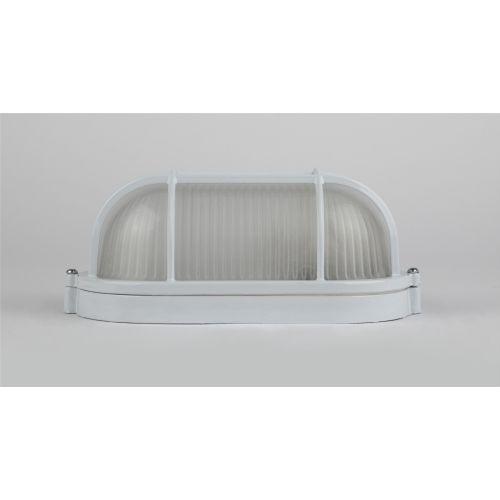  Светильник "Акватермо" НБП 04-60-002 max 60Вт E27 IP54 212х105 овал алюм./стекло решетка бел. Эра Б0048425 фото в каталоге от BTSprom.by