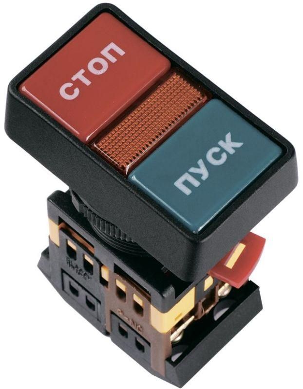 кнопка ppbb-30n "пуск-стоп" d30мм 1з+1р 240в неон iek bbd21-ppbb-k51 от BTSprom.by