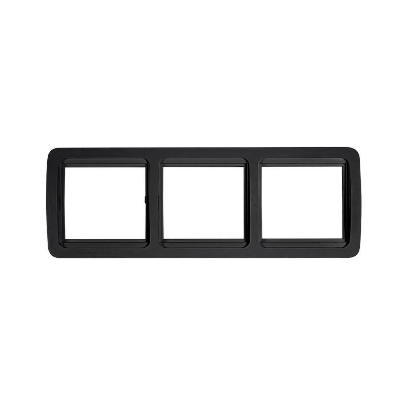 рамка 3-м горизонтальная classico 2303hb черн. in home 4690612061146 от BTSprom.by