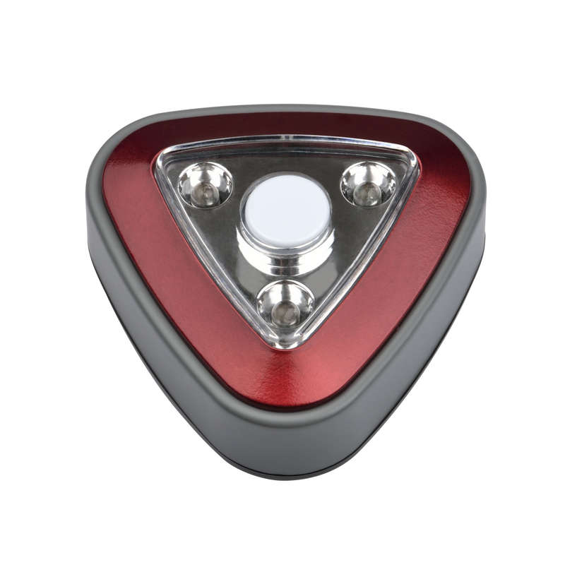 светильник-ночник dtl-356 треугольник/red/3led/4аа пушлайт питание от 3-х батареек ааа (в комплект не входят) красн. uniel ul-00001987 от BTSprom.by